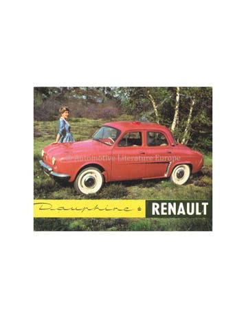 1958 RENAULT DAUPHINE BROCHURE NEDERLANDS
