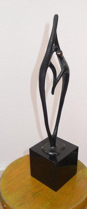 Arthihove - Beeldje - Samenwerking - Brons, Marmer, Antiek en Kunst, Curiosa en Brocante