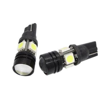 T10 LED 4-SMD + 1,5 watt CREE - 12V interieur lamp, Verzenden