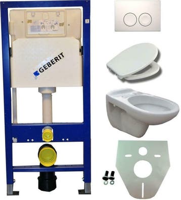 Geberit UP 100 +Neptunus WC+ Ultimo zitt.+ Delta 21 wit, Ophalen of Verzenden, Nieuw