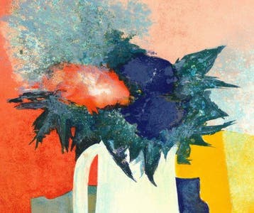 Claude Gaveau (1940) - Bouquet dans un vase