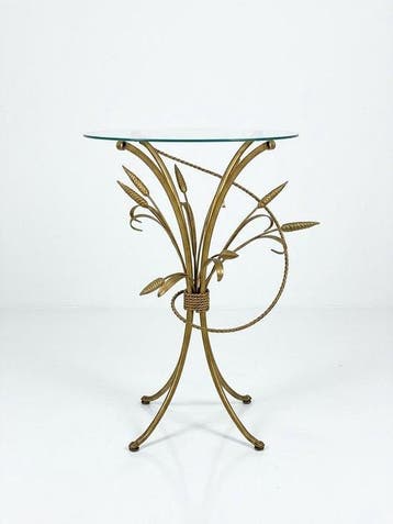 Middentafel - Glas-in-lood, Smeedijzer - tarwebundel, Maison & Meubles
