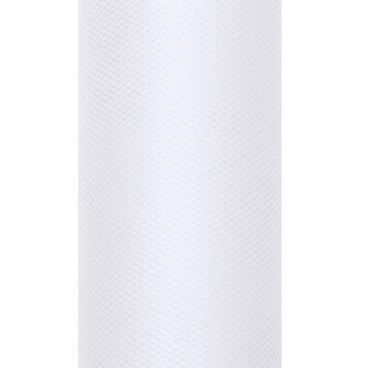 Witte Tule Rol 50cm 9m, Hobby en Vrije tijd, Feestartikelen, Nieuw, Verzenden