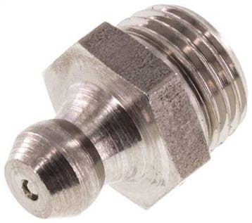 Graisser Droit Acier Inoxydable M10x1 DIN 71412 [2 Pièces], Bricolage & Construction, Verzenden
