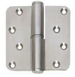 Kogelstift Paumelle DIN links afgerond 89x89x3 RVS, Doe-het-zelf en Bouw, Hang- en Sluitwerk, Ophalen of Verzenden, Nieuw