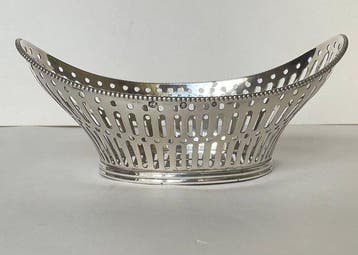 Panier à bonbons - Argent 835 - En forme de bateau