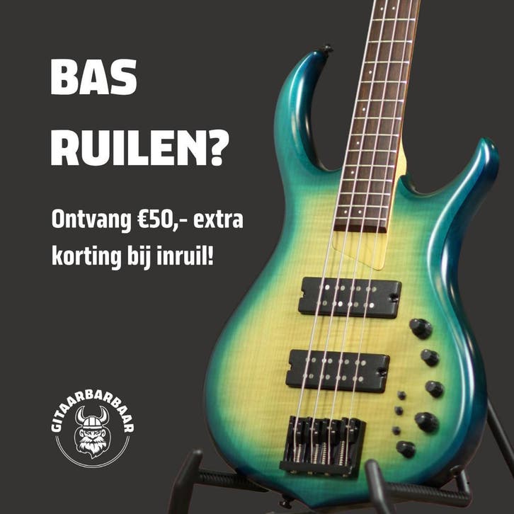 Basgitaar inruilen? Ontvang €50 extra korting!, Musique & Instruments, Instruments à corde | Guitares | Basses, Envoi
