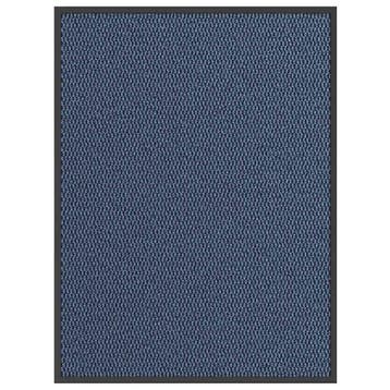 vidaXL Deurmat 80x120 cm blauw, Verzenden