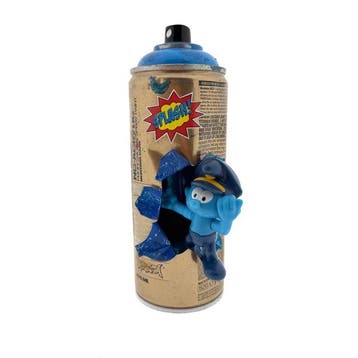 Koen Betjes (1992) - Smurf Spraycan, Antiek en Kunst