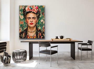 Eric Brumette - FRIDA KAHLO FLOWERS - Toile L - LIMITED