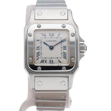 Cartier - Santos Galve SM Watch - W20017D6 - Femme -, Handtassen en Accessoires, Nieuw