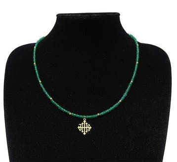 Smaragd - Kruis van Christus – Monogram IHS – Zegel van Hoge
