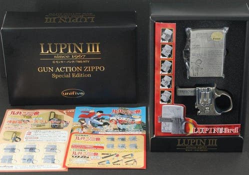 ② Zippo - Lupin III Gun Action Zippo Special Edition (Zenigata