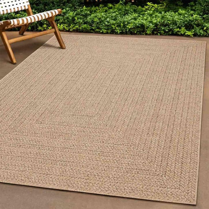 vidaXL Vloerkleed ZIZUR binnen en buiten 240x240 cm jute, Huis en Inrichting, Stoffering | Tapijten en Vloerkleden, Nieuw, Verzenden
