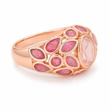 Sans prix de réserve - Bague Plaqué or Quartz - Tourmaline -, Bijoux, Sacs & Beauté, Bagues