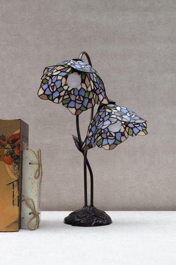 Lamp - Tiffany style - Messing, Glas