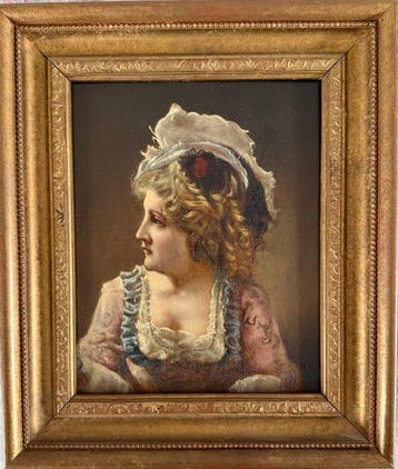 British school (XVIII-XlX) - Portrait of an 18th century