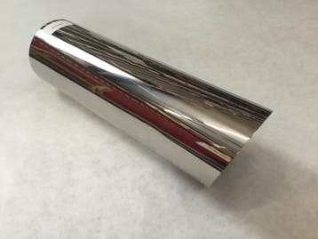 3.5 Inch RVS uitlaat sierstuk schuin enkelwandig (Inwendig, Ophalen of Verzenden, Nieuw