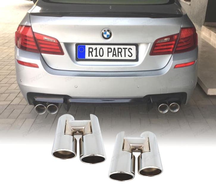 EMBOUT D´ÉCHAPPEMENT BMW F10 10-17 LOOK M5 CHROMÉ, Autos : Pièces & Accessoires, Systèmes d'échappement, Envoi