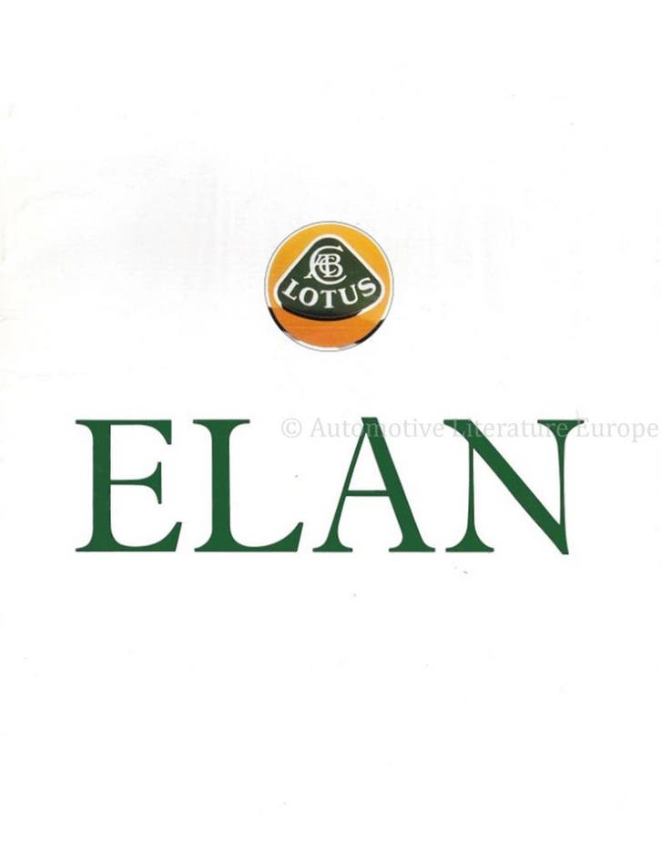 1989 LOTUS ELAN BROCHURE ENGELS, Boeken, Auto's | Folders en Tijdschriften