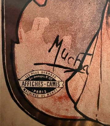 Marie Alphonse Mucha - “Affiche pour les Amants, 1895”.