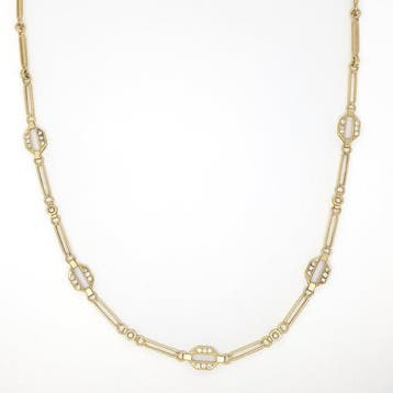 Halsketting - 18 karaat Geel goud - 0.53ct. tw. Diamant, Nieuw
