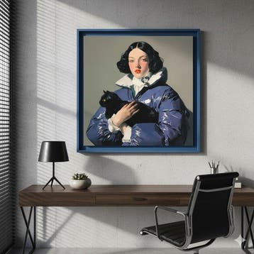Le Yack - Cat and Midnight Blue - Hand signed