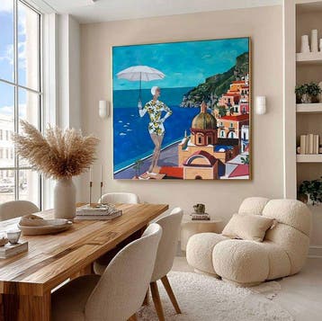 Artemisia - Summer Dreams - Amalfi Coast - Art-Deco - XLarge