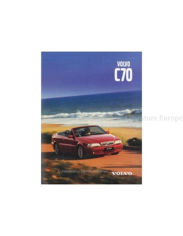 2000 VOLVO C70 CABRIOLET BROCHURE ITALIAANS, Nieuw