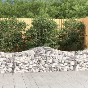 vidaXL Schanskorven 5 st gewelfd 200x50x60/80 cm, Verzenden, Nieuw
