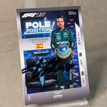 Aston Martin - Topps 122 Pole Position Signed - Fernando, Nieuw