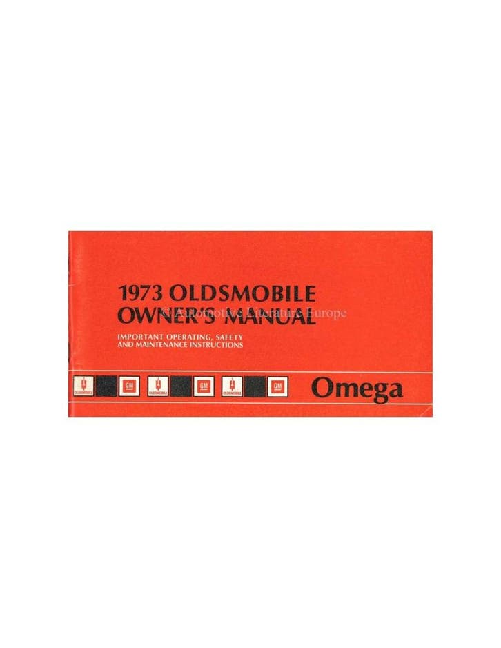 1973 OLDSMOBILE OMEGA INSTRUCTIEBOEKJE ENGELS, Auto diversen, Handleidingen en Instructieboekjes, Ophalen of Verzenden