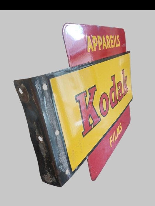 Emailleplaat - Kodak - Emaille plaat - Metaal, Antiquités & Art, Antiquités | Assiettes décoratives & Carrelages