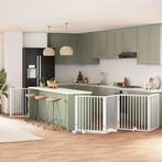 vidaXL Hondenhek inklapbaar met deur 10 panelen 800cm, Verzenden, Nieuw