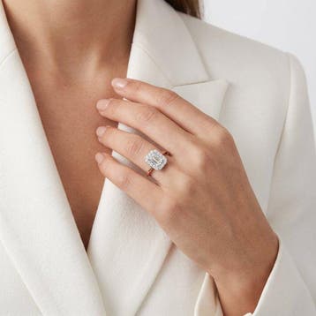 Ring - 18 karaat Roségoud, Witgoud - 1.39ct. tw. Diamant, Nieuw