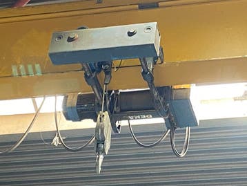 Demag enkelligger bovenloopkraan  20.245mm x 2x 3.2t 001435U, Ophalen, Gebruikt