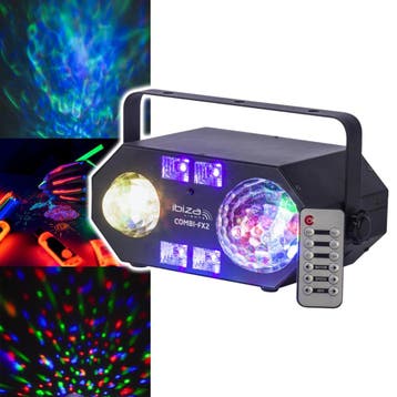 Ibiza Light COMBI-FX2 4-in-1 Lichteffect Met UV