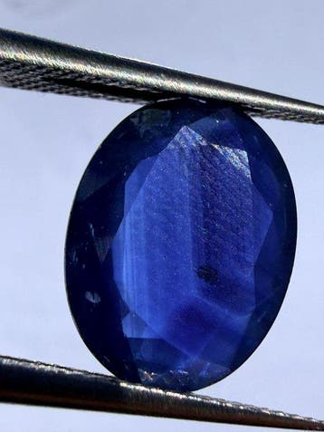 Bleu Saphir - 6.06 ct - Antwerp Laboratory for Gemstone