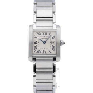 Cartier - Tank Française MM Date Watch - W51011Q3 - Femme -