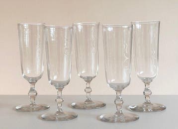 Baccarat - Champagne fluitje (5) - cilindrische rechte pijp