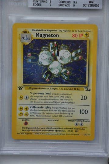 Pokémon - 1 Graded card - Magneton 11 Holo, Limited edition,