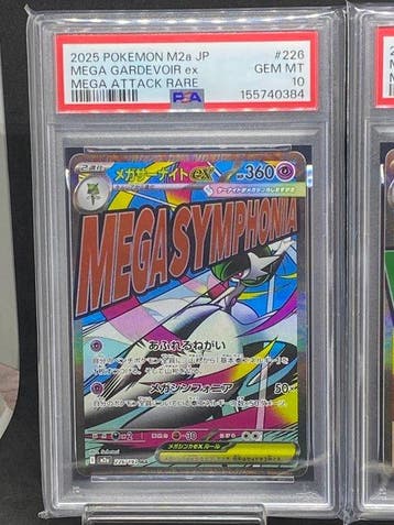 Pokémon - 2 Graded card - Mega Lucario ex, Mega Gardevoir, Hobby en Vrije tijd, Nieuw