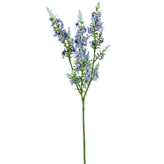 Kattenmunt Blauw Zijdenbloem 75 cm per stuk, Maison & Meubles, Accessoires pour la Maison | Plantes & Fleurs artificielles