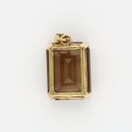 Pendentif - 18 carats Or jaune - Quartz fumé