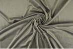 10 meter stretch fluweel - Zilvergrijs, Hobby en Vrije tijd, Stoffen en Lappen, Verzenden, 120 cm of meer, Polyester, Grijs