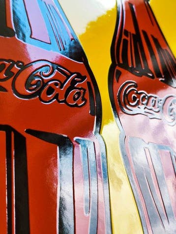 Andy Warhol (1928-1987) - Coca Cola blau Andy Warhol enamel
