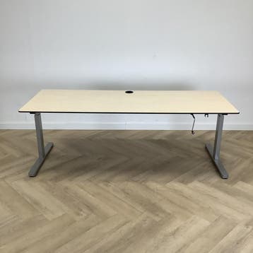 Eromes slingerbureau 200x80 cm, Ahorn - grijs, Gebruikt