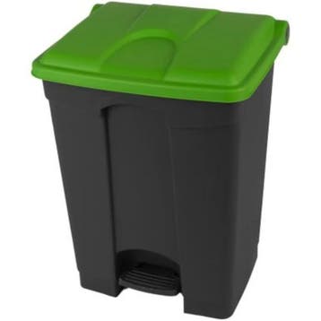 Pedaalemmer | Kunststof | Donkergrijs/Groen | 70L |, Verzenden, Nieuw in verpakking