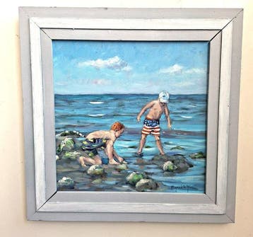 Mijnsbergen (1945) - Kinderen aan zee
