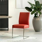 Leren eetkamerstoel Remix - Toledo Siegelstein (rood) -, Huis en Inrichting, Stoelen, Nieuw, Ophalen of Verzenden, Rood, Industrieel, Modern